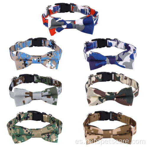 Camuflaje de camuflaje de camuflaje de lujo Boest Tie Collar de perros